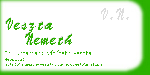 veszta nemeth business card